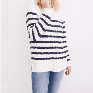 Madewell Striped Cableknit Sweater
